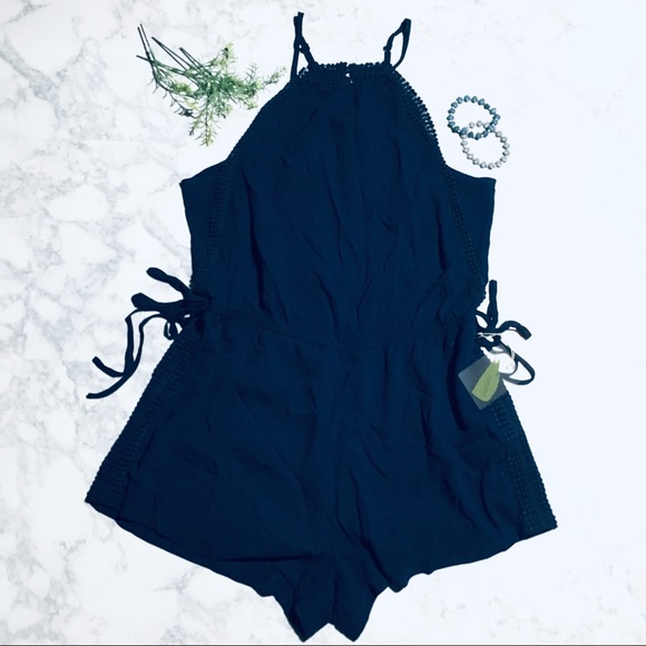 Forever 21 Pants - FOREVER 21 Romper Navy Blue 🌻